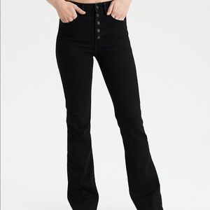 AEO Hi Rise Flare Jeans